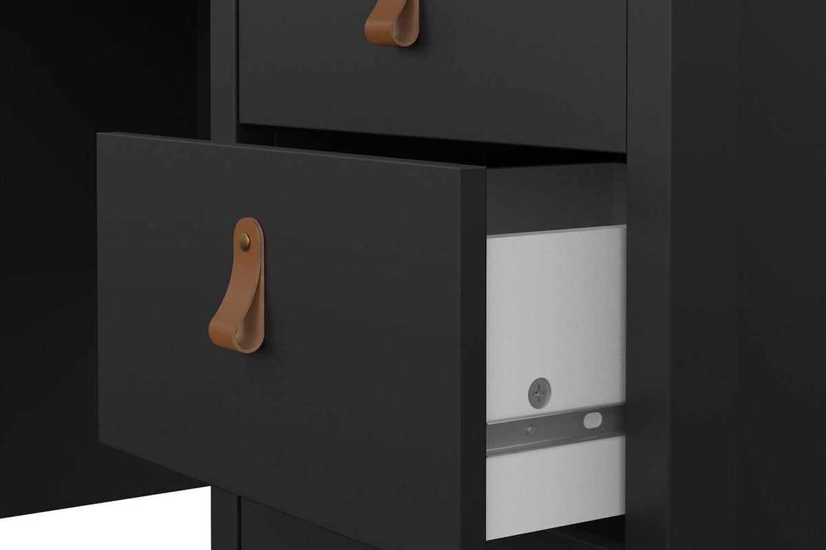 Barcelona Desk 3 Drawers In Matt Black