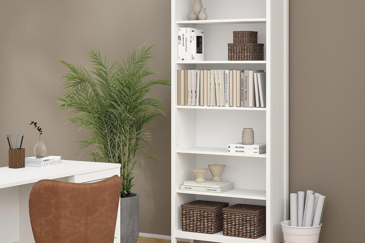 Barcelona Bookcase In White