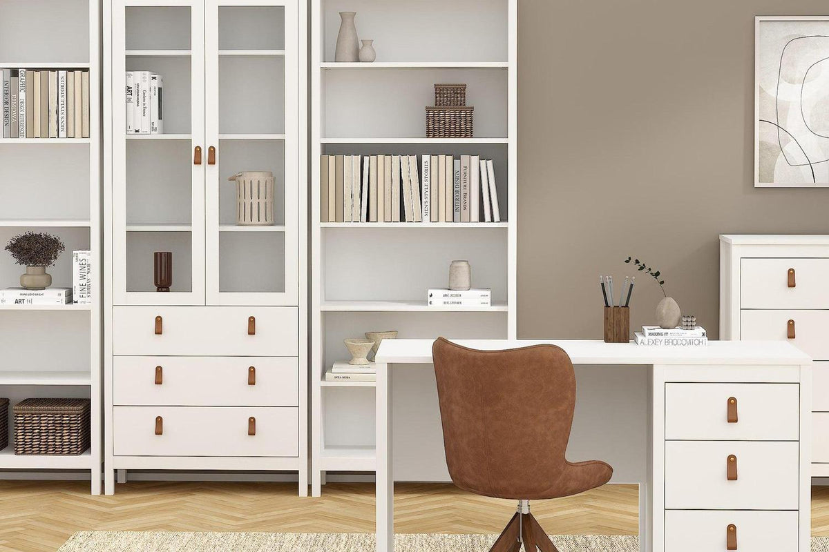 Barcelona Bookcase In White