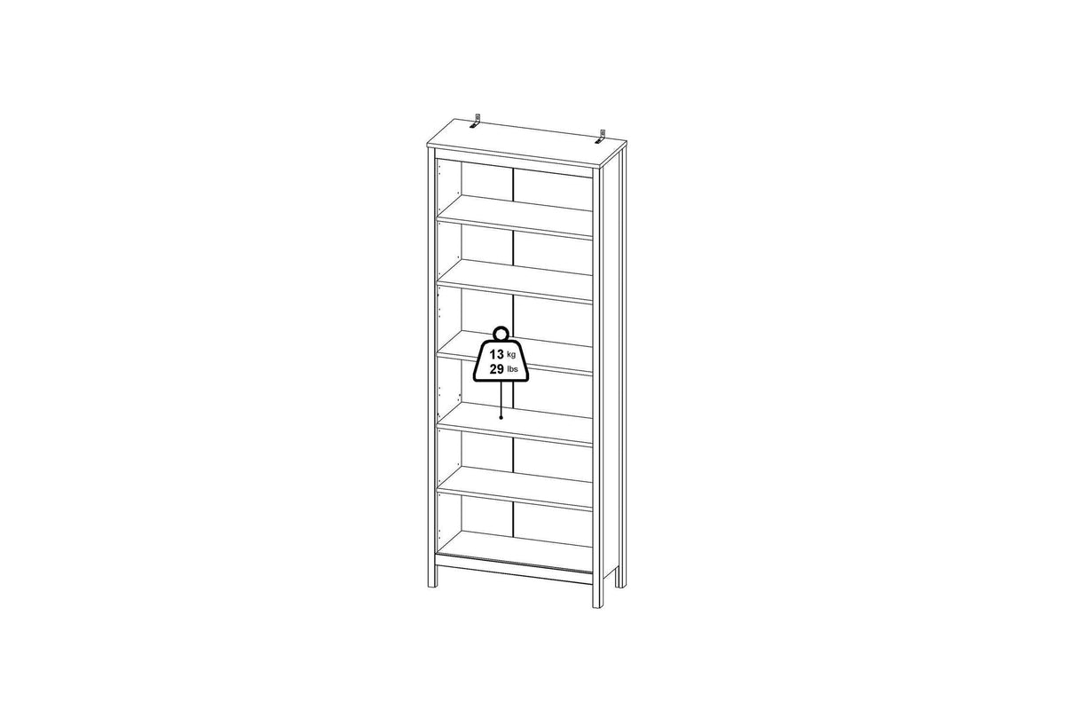 Barcelona Bookcase In Black
