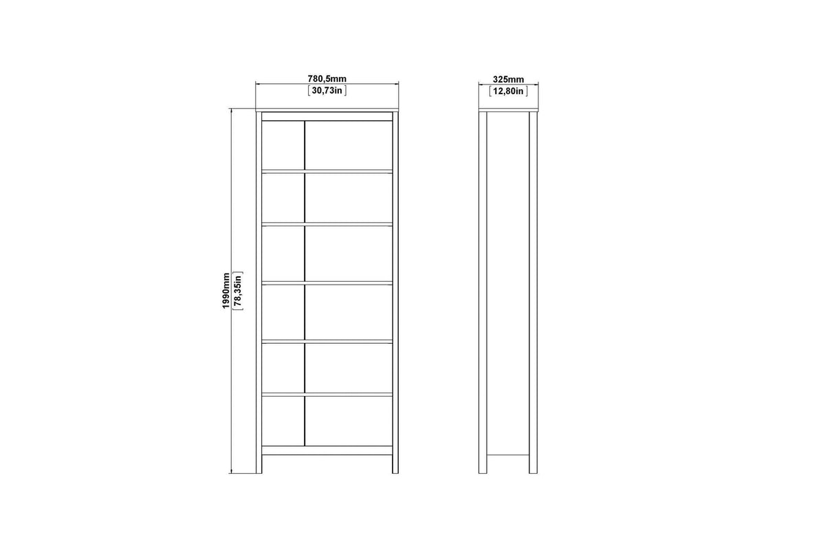 Barcelona Bookcase In Black