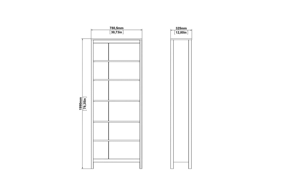 Barcelona Bookcase In Black