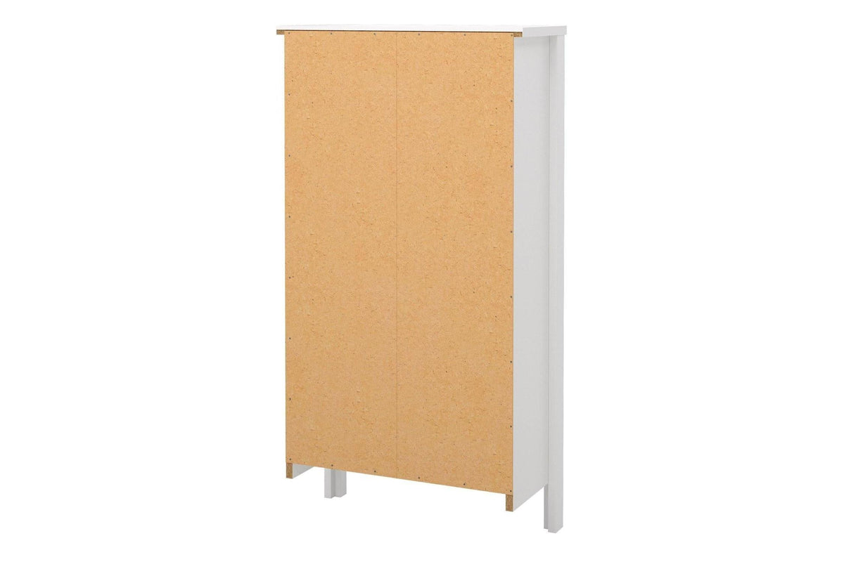 Barcelona Shoe Cabinet 2 Flip Down Doors In White