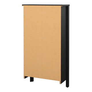 barcelona shoe cabinet 2 flip down doors in matt black