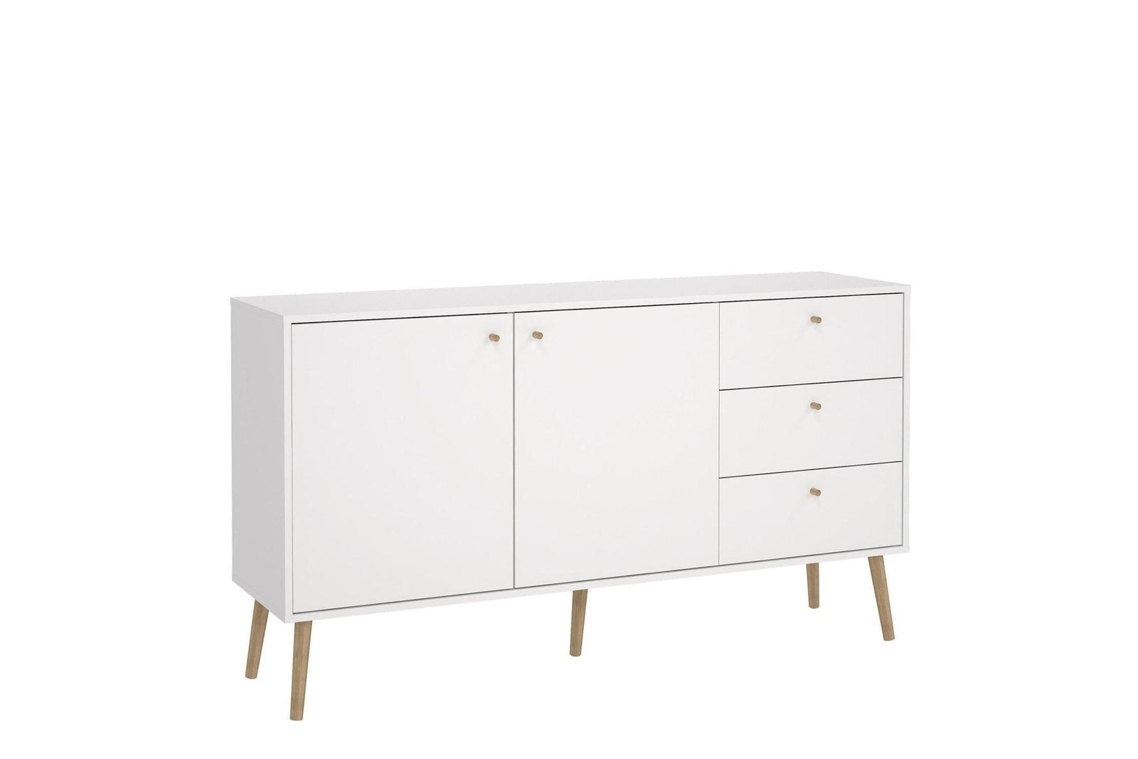 Cumbria Sideboard 2 Doors + 3 Drawers White