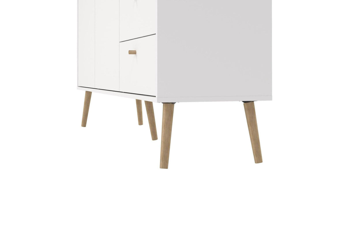 Cumbria Sideboard 2 Doors + 3 Drawers White