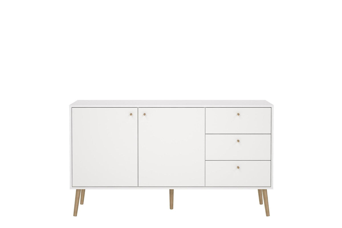 Cumbria Sideboard 2 Doors + 3 Drawers White