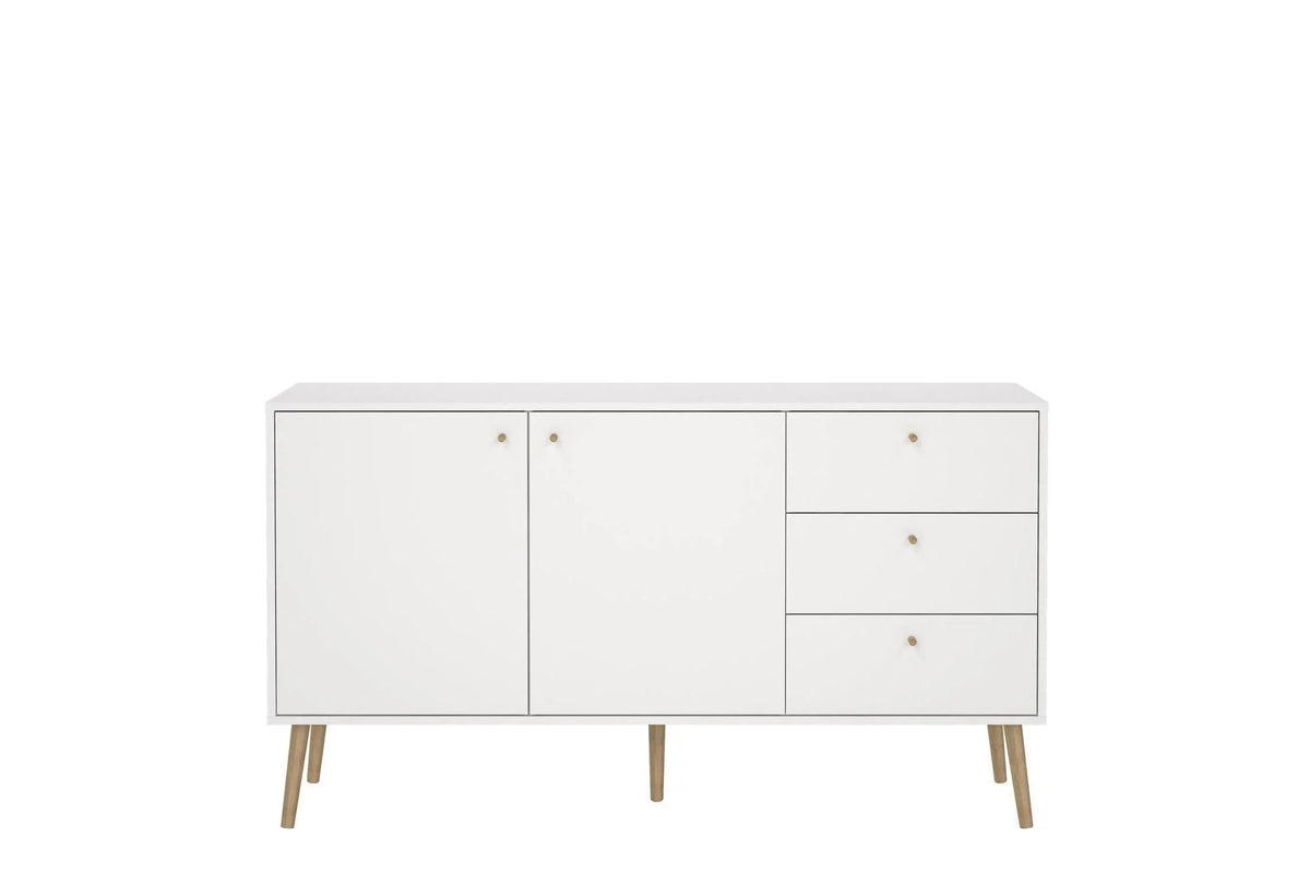 Cumbria Sideboard 2 Doors + 3 Drawers White