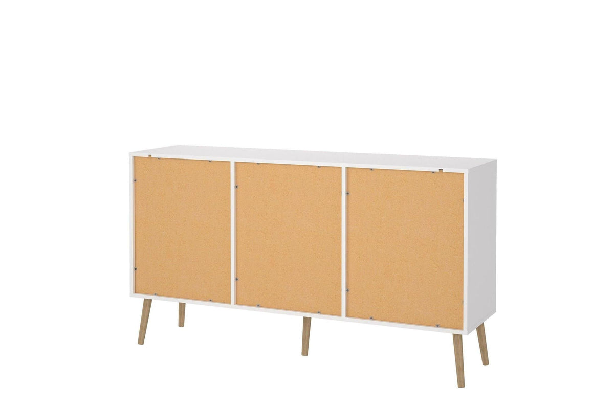 Cumbria Sideboard 2 Doors + 3 Drawers White