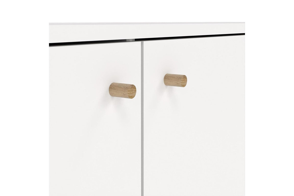 Cumbria Sideboard 2 Doors + 3 Drawers White