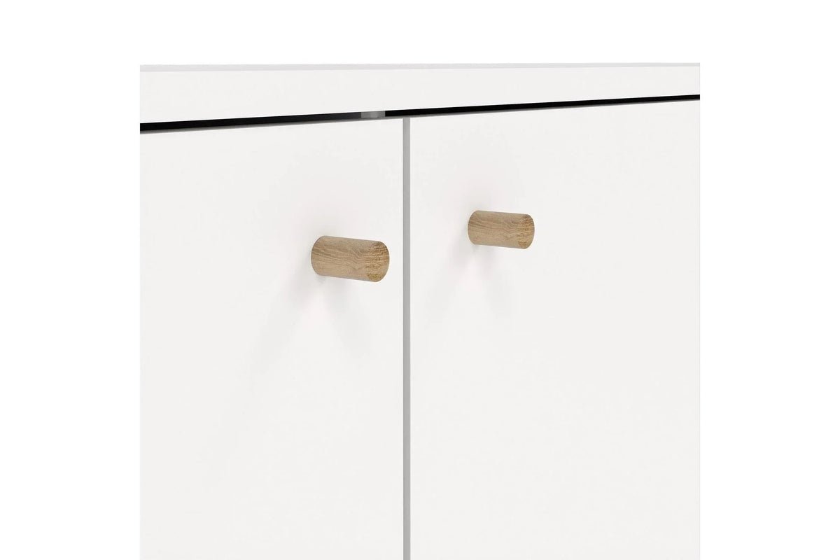Cumbria Sideboard 2 Doors + 3 Drawers White
