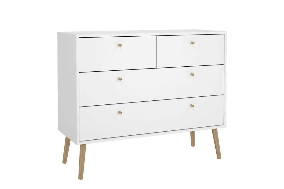 Cumbria Chest 2 + 2 Drawers White