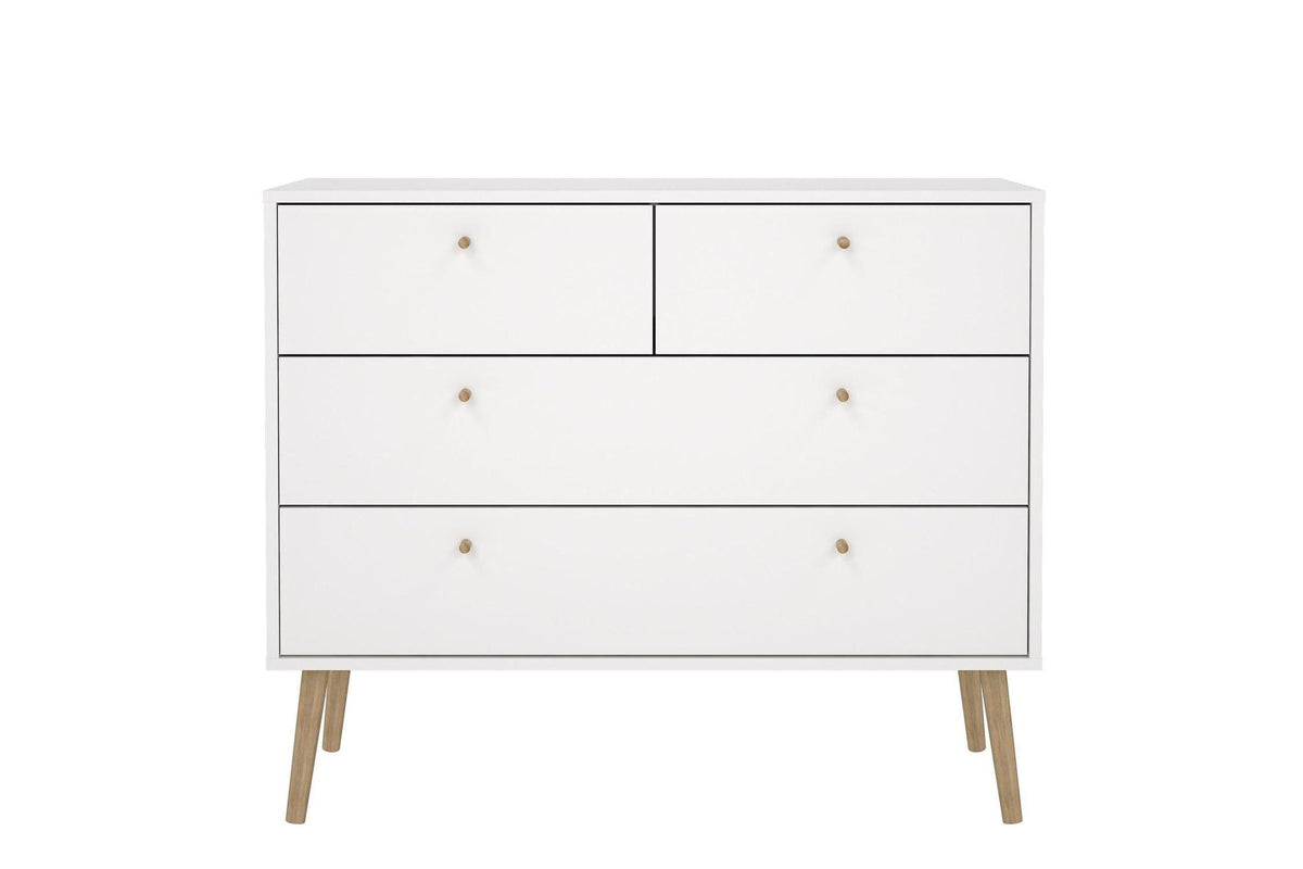 Cumbria Chest 2 + 2 Drawers White