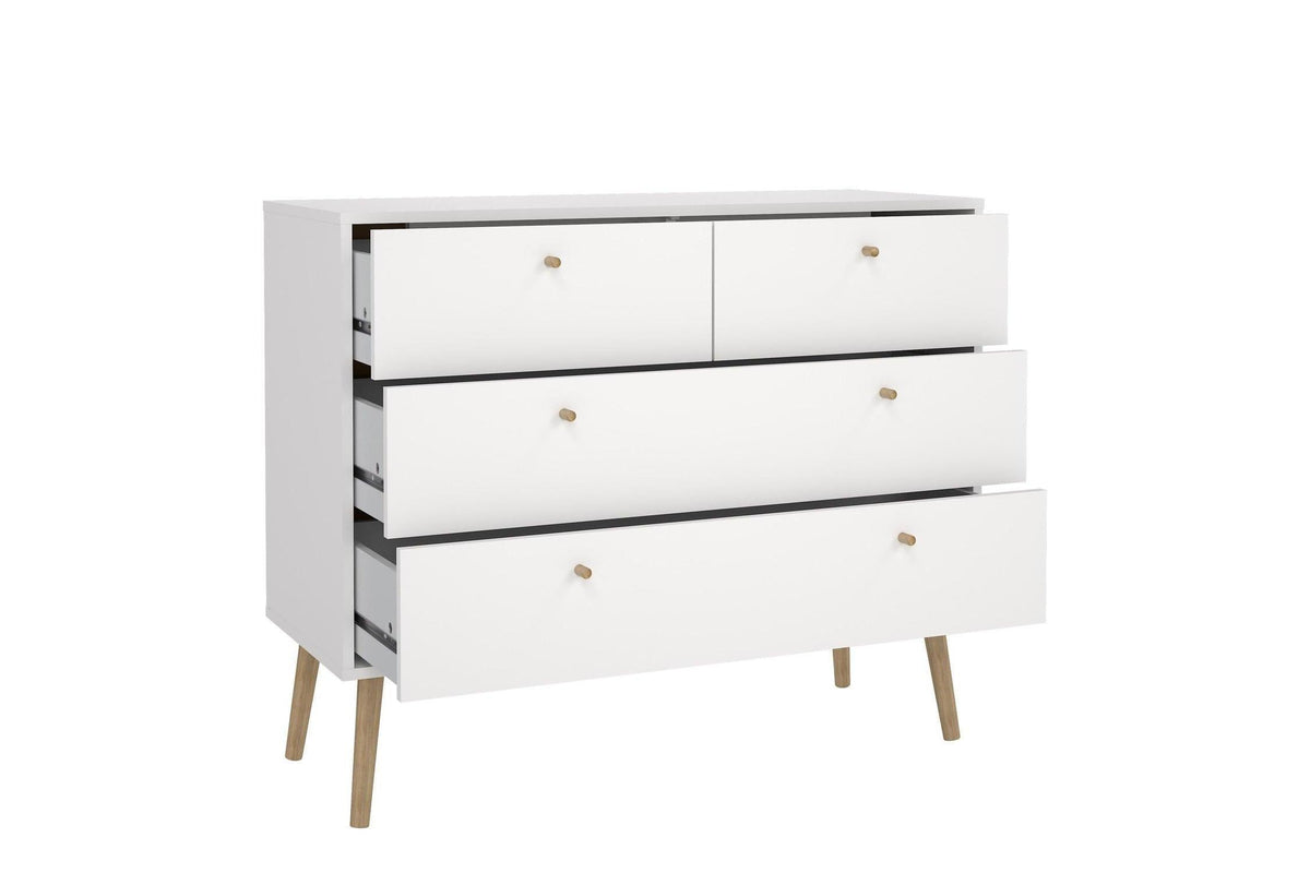 Cumbria Chest 2 + 2 Drawers White