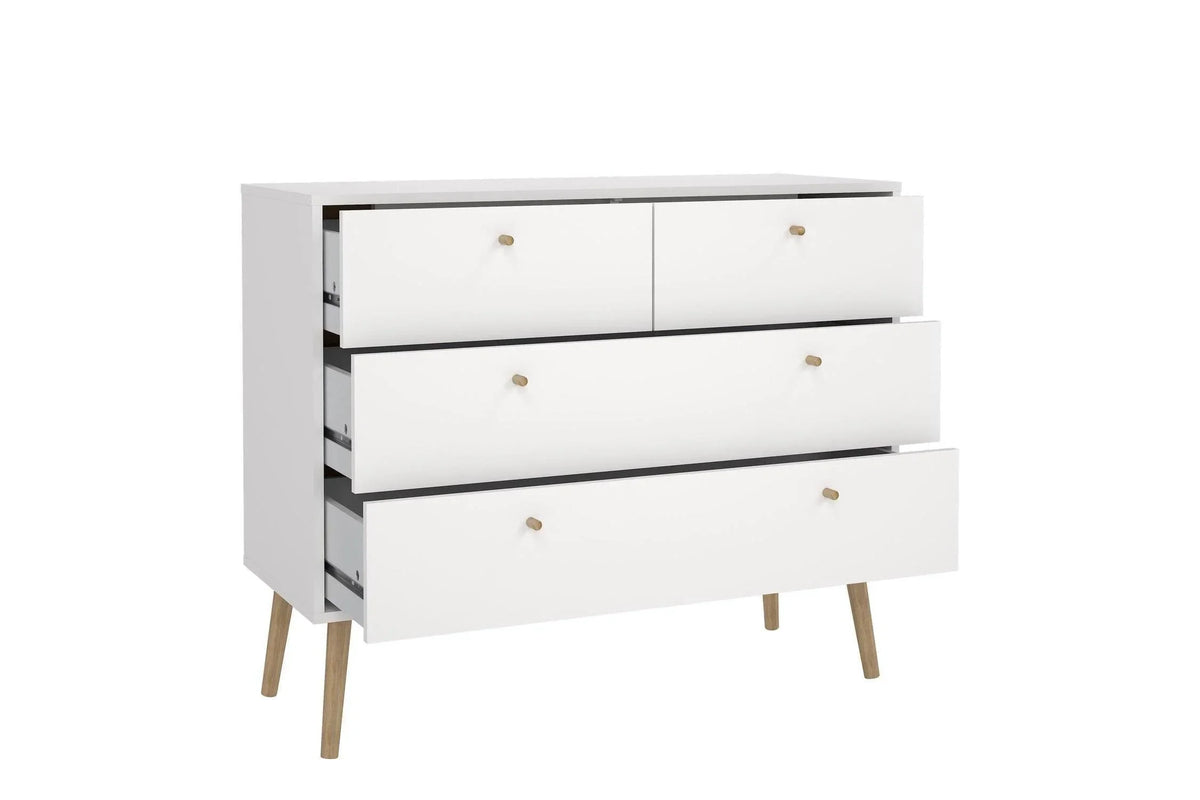 Cumbria Chest 2 + 2 Drawers White