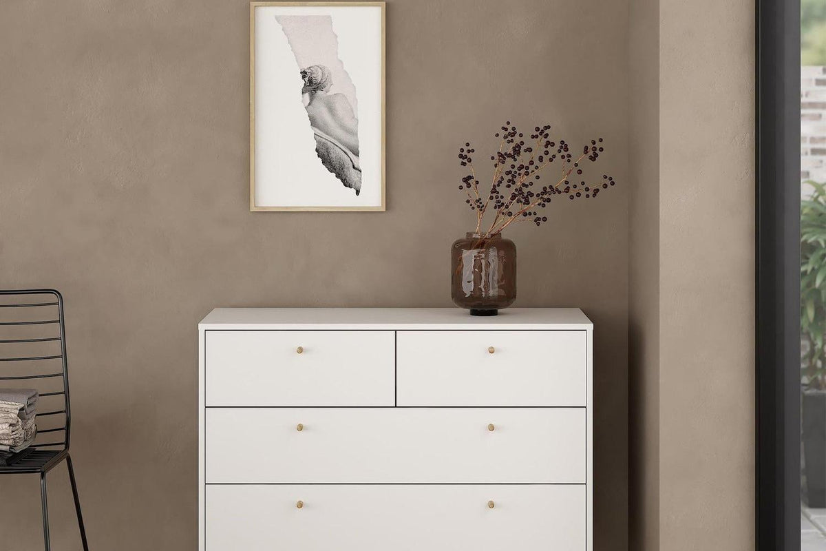 Cumbria Chest 2 + 2 Drawers White