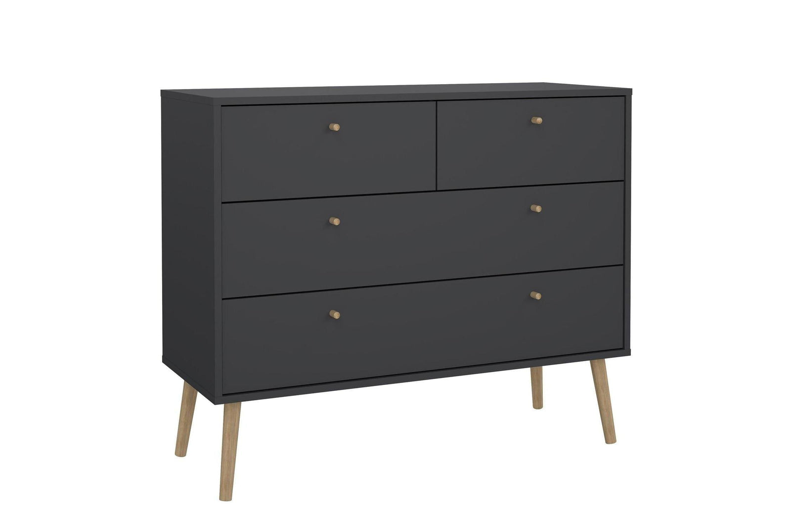 Cumbria Chest 2 + 2 Drawers Dark Grey