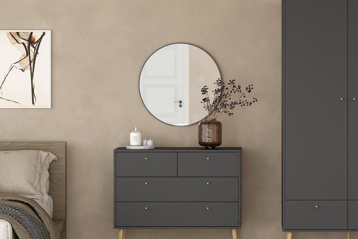 Cumbria Chest 2 + 2 Drawers Dark Grey