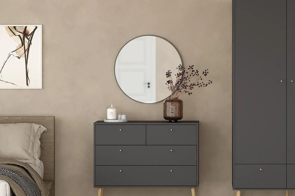 Cumbria Chest 2 + 2 Drawers Dark Grey