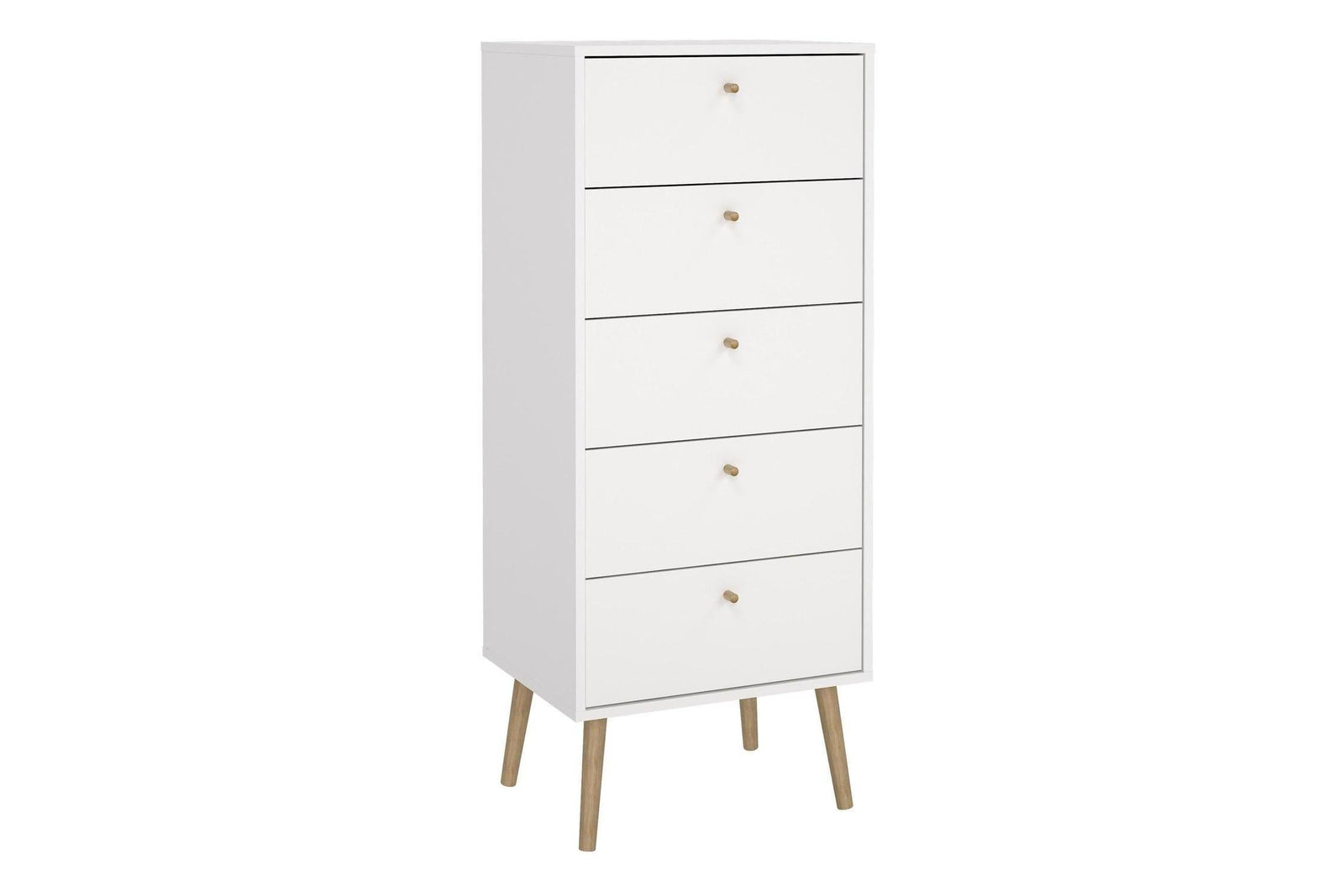 Cumbria Chest 5 Drawers White