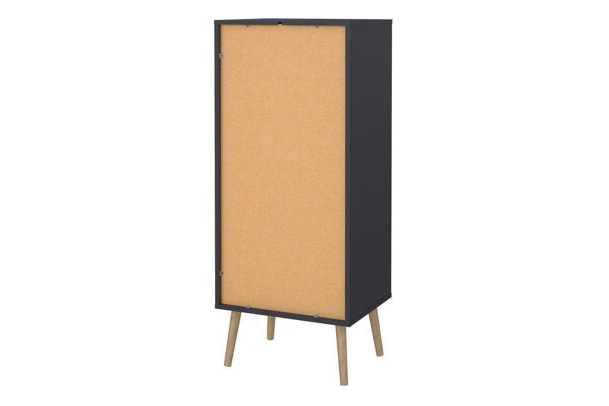 Cumbria Chest 5 Drawers Dark Grey