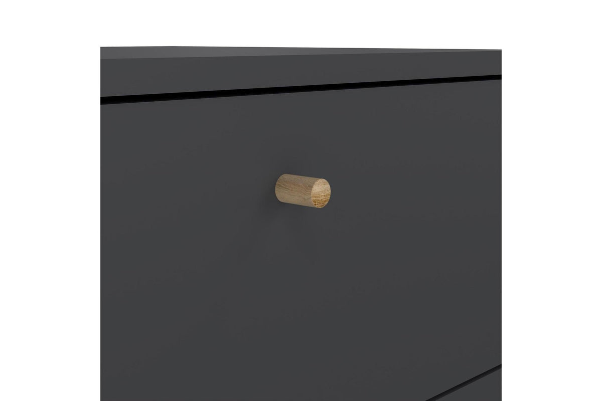 Cumbria Chest 5 Drawers Dark Grey