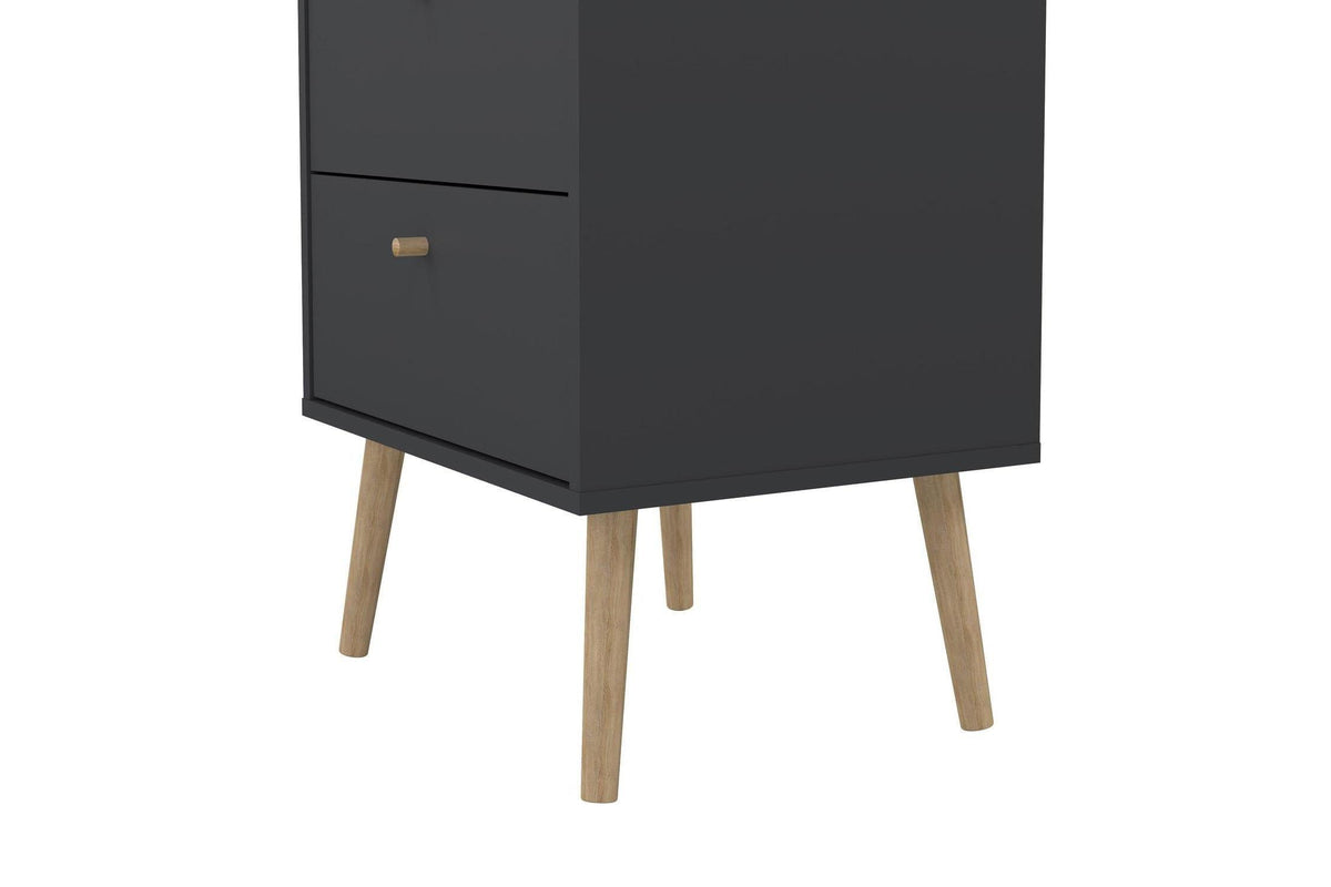 Cumbria Chest 5 Drawers Dark Grey