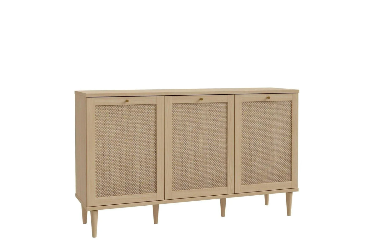 Calasetta 3 Door Sideboard In Rattan