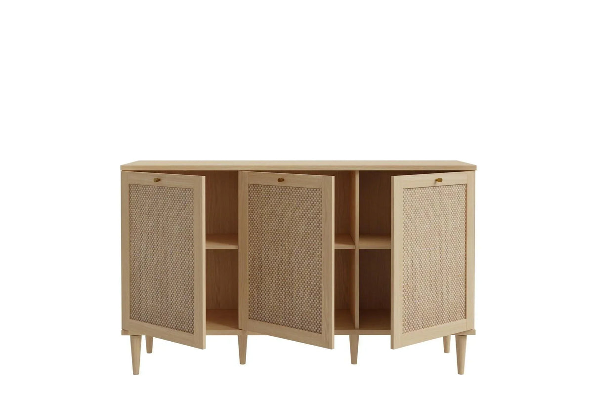 Calasetta 3 Door Sideboard In Rattan