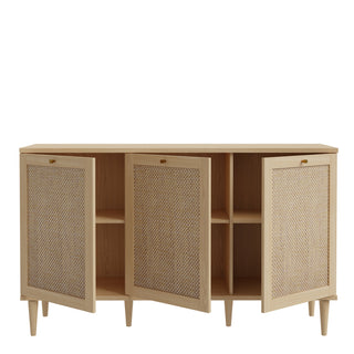 calasetta 3 door sideboard in rattan
