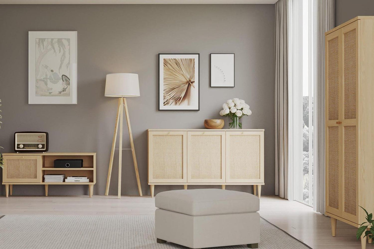 Calasetta 3 Door Sideboard In Rattan