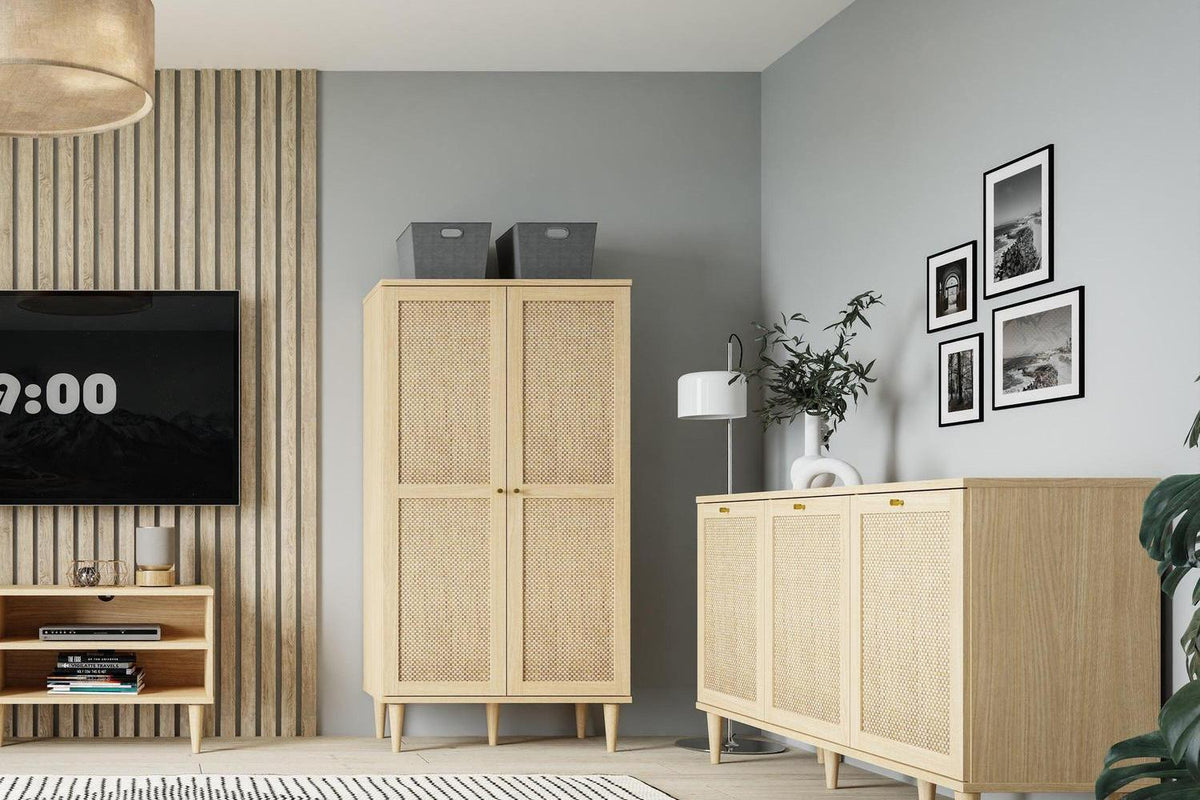 Calasetta 3 Door Sideboard In Rattan