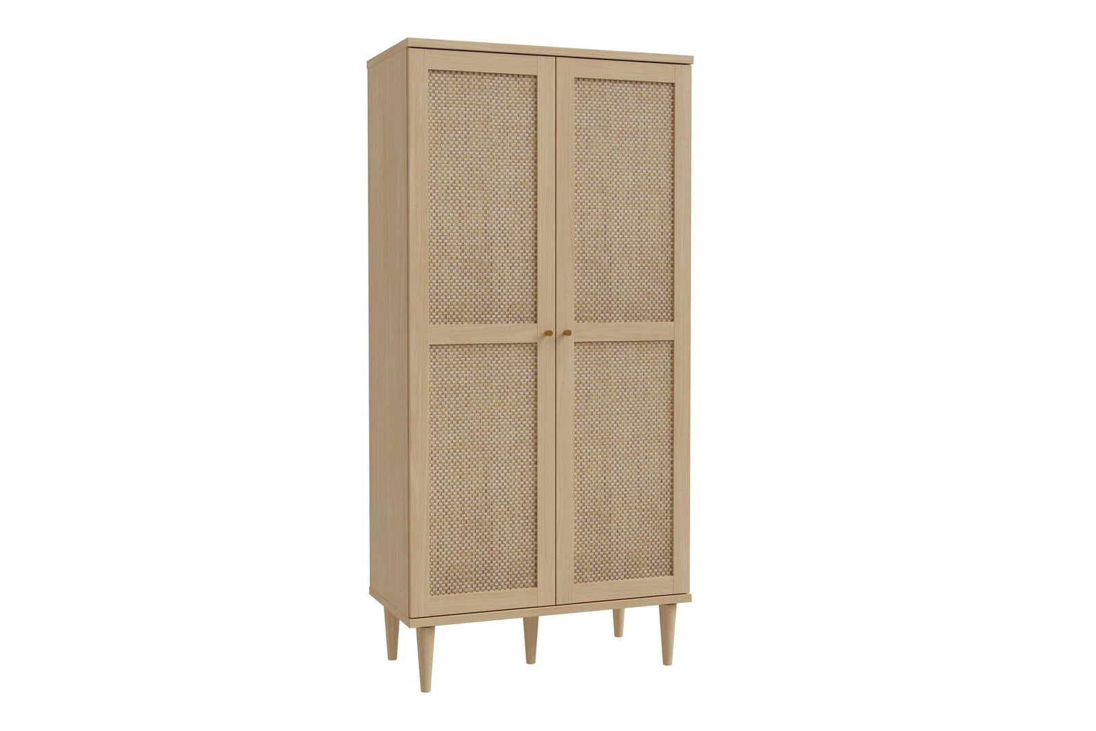 Calasetta 2 Door Display Cabinet In Rattan