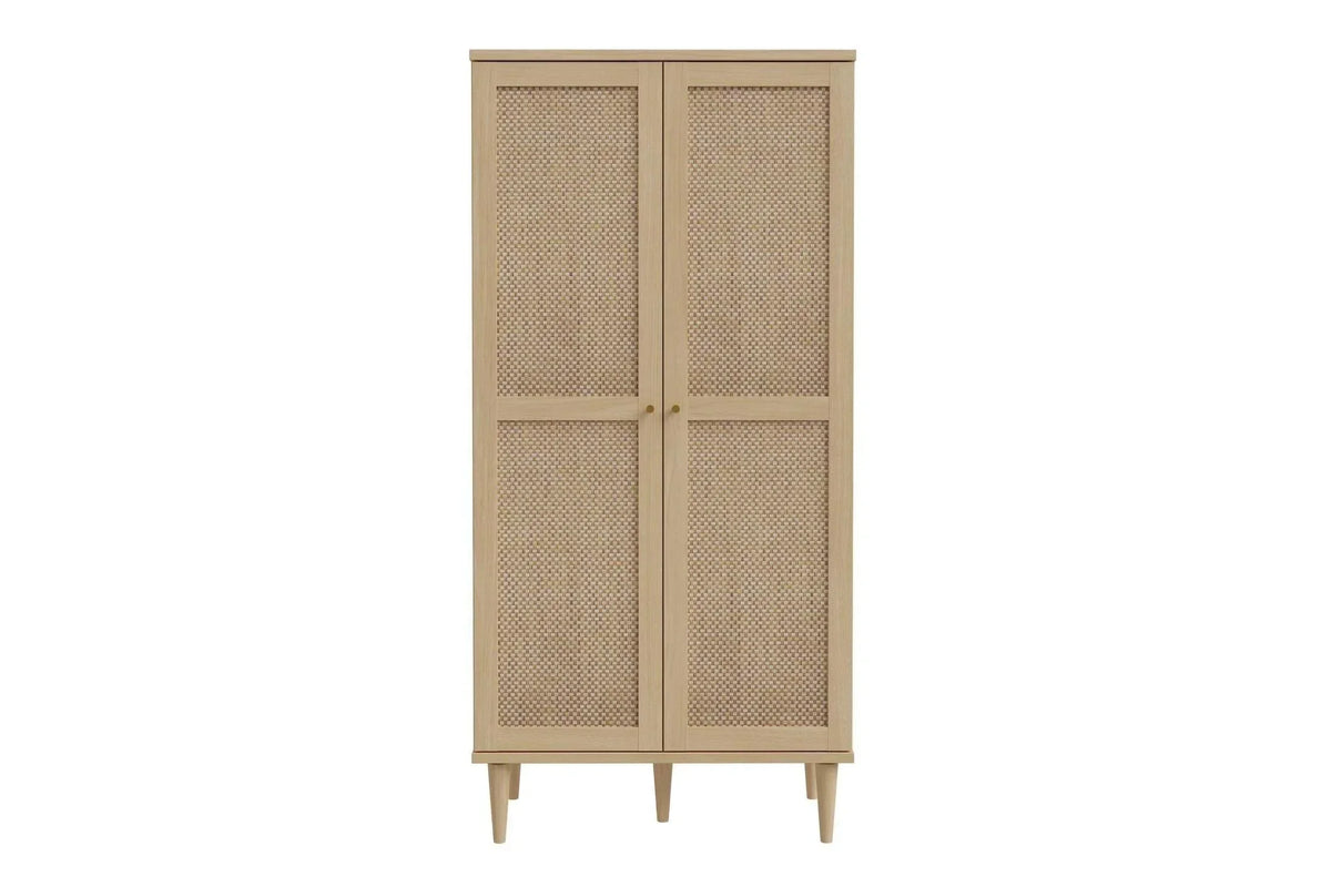 Calasetta 2 Door Display Cabinet In Rattan
