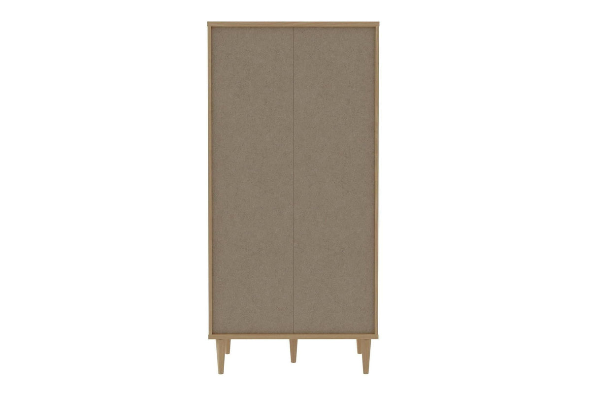 Calasetta 2 Door Display Cabinet In Rattan