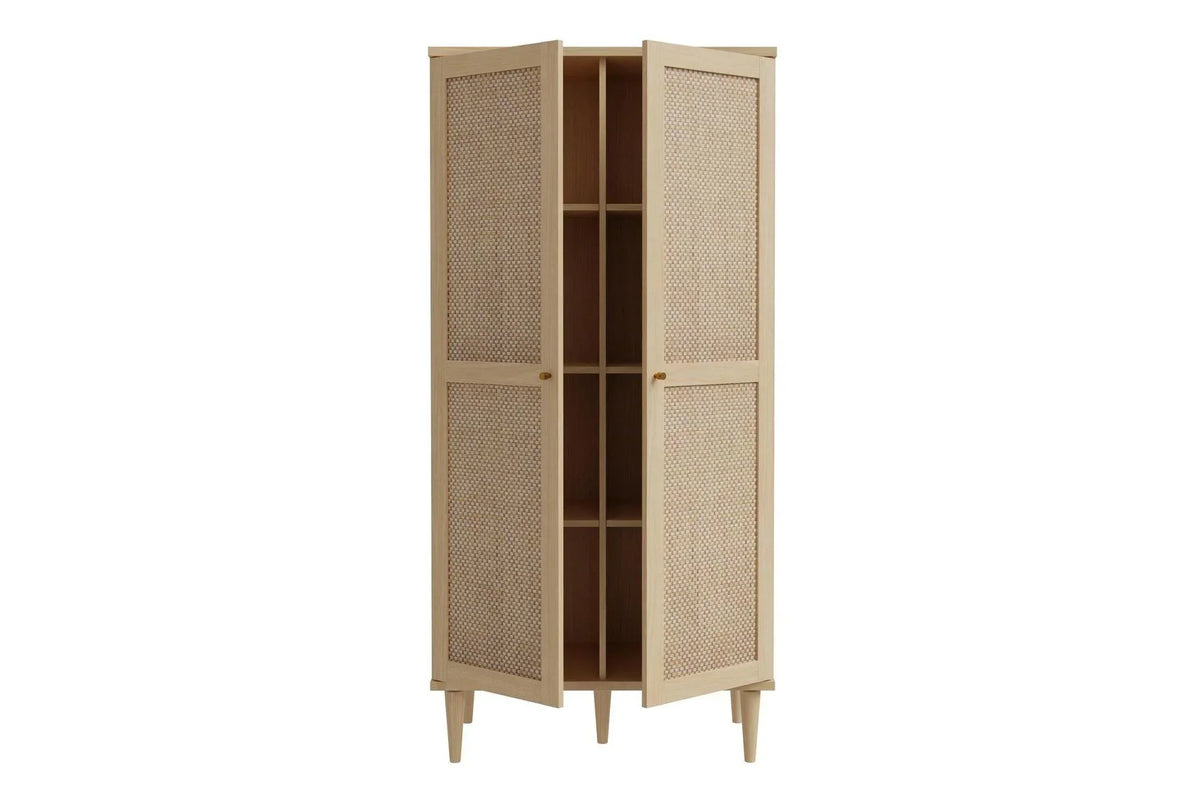 Calasetta 2 Door Display Cabinet In Rattan