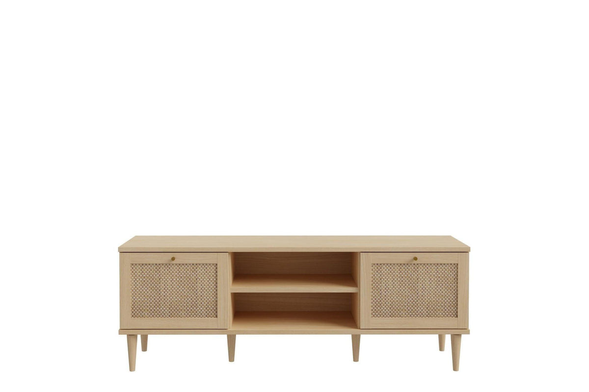 Calasetta 2 Door 1 Shelf Tv Unit In Rattan