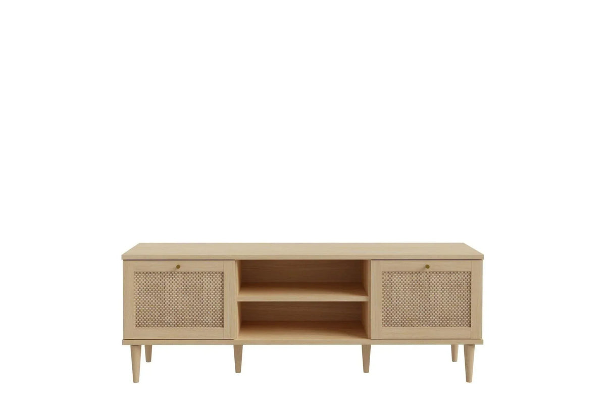 Calasetta 2 Door 1 Shelf Tv Unit In Rattan