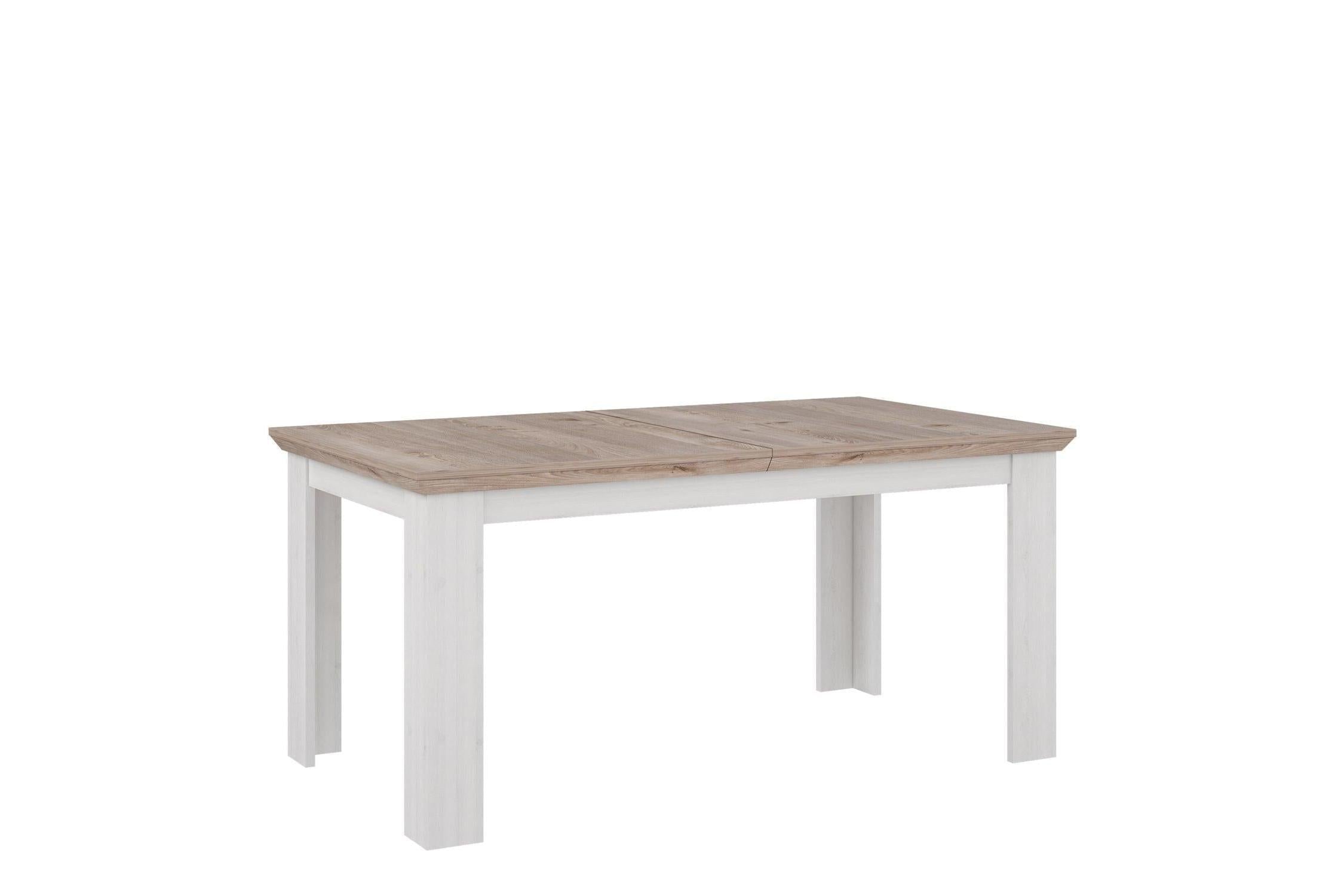 Lopa Extending Dining Table 160-207cm In Oak Nelson/Snowy Oak