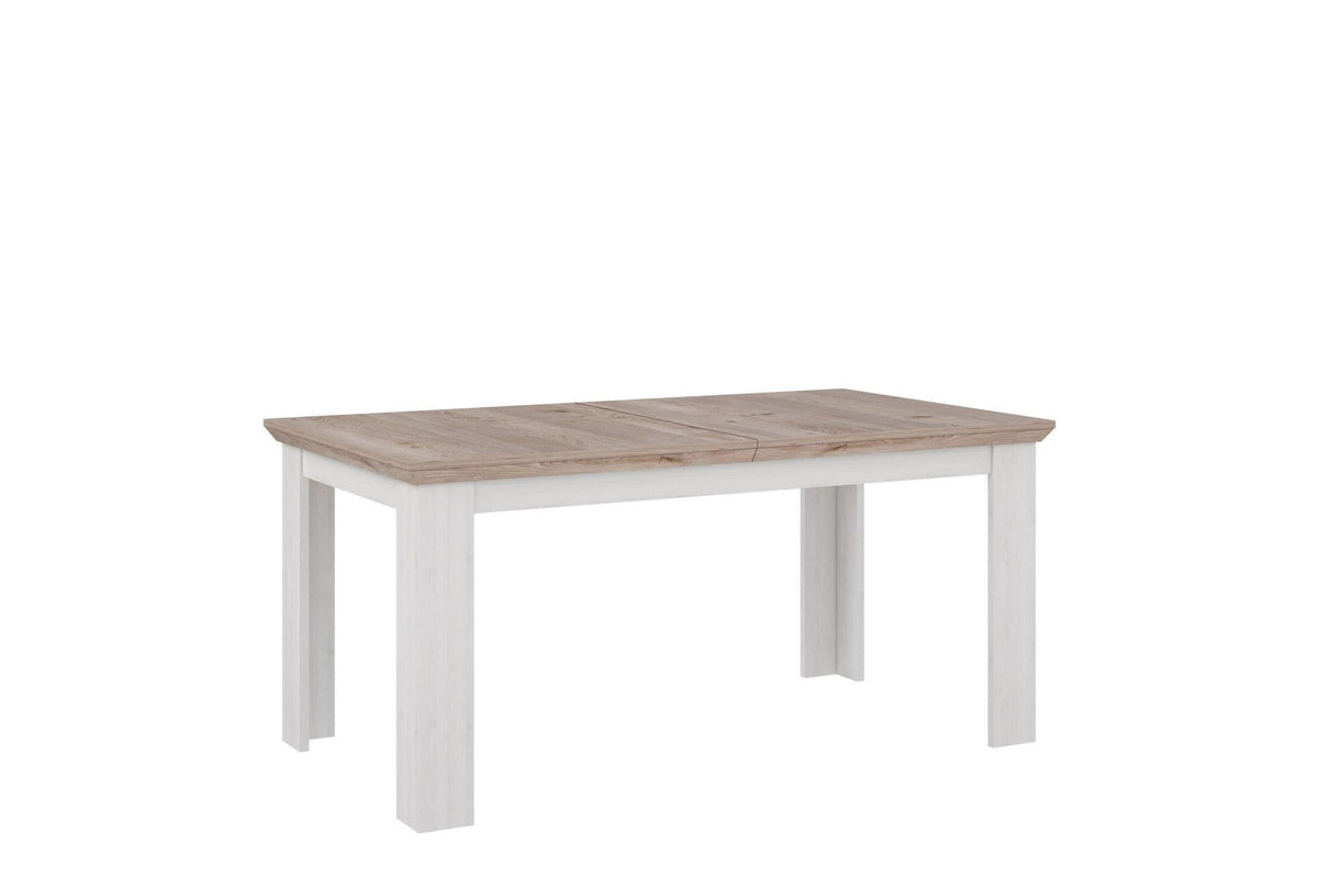 Lopa Extending Dining Table 160-207cm In Oak Nelson/Snowy Oak
