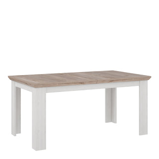 illopa extending dining table 160-207cm in oak nelson/snowy oak