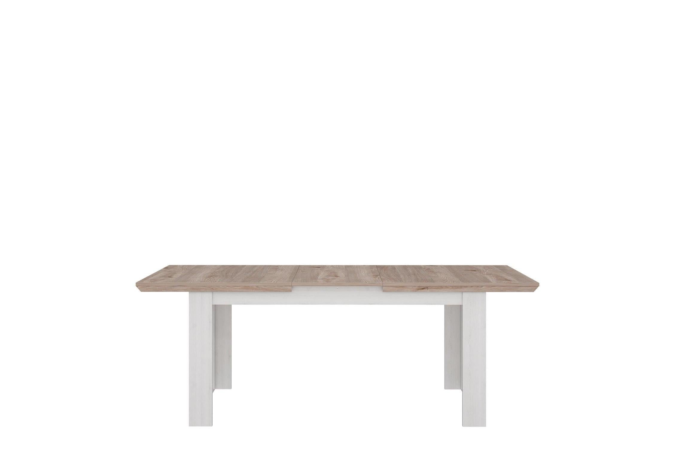 Lopa Extending Dining Table 160-207cm In Oak Nelson/Snowy Oak