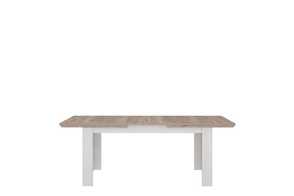 Lopa Extending Dining Table 160-207cm In Oak Nelson/Snowy Oak