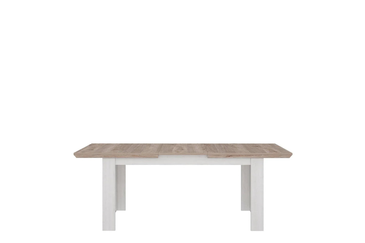 Lopa Extending Dining Table 160-207cm In Oak Nelson/Snowy Oak