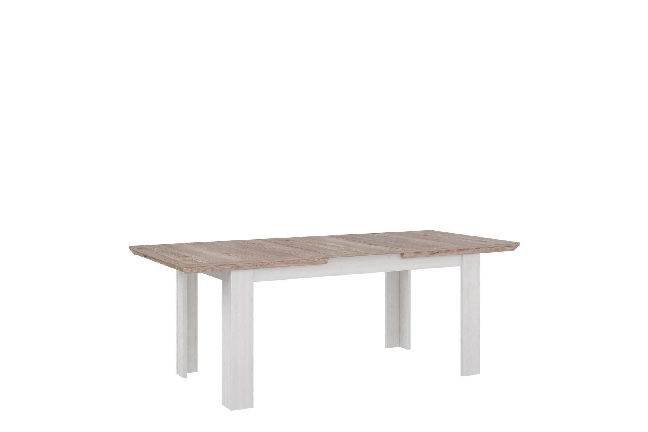 Lopa Extending Dining Table 160-207cm In Oak Nelson/Snowy Oak
