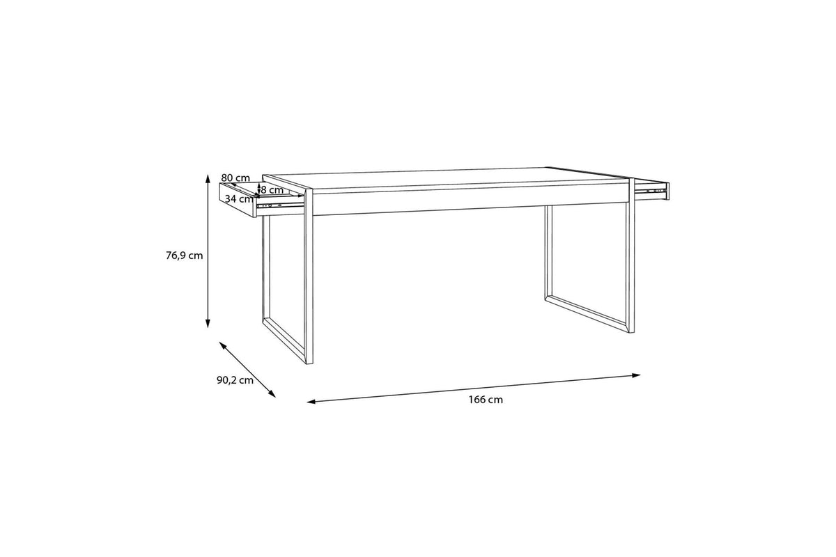 High Rock Dining Table In Riviera Oak