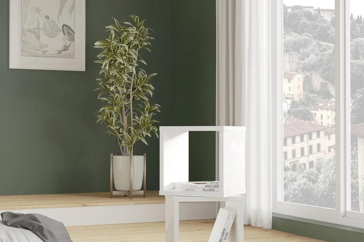 Mauro Singular Storage Unit In White High Gloss/White