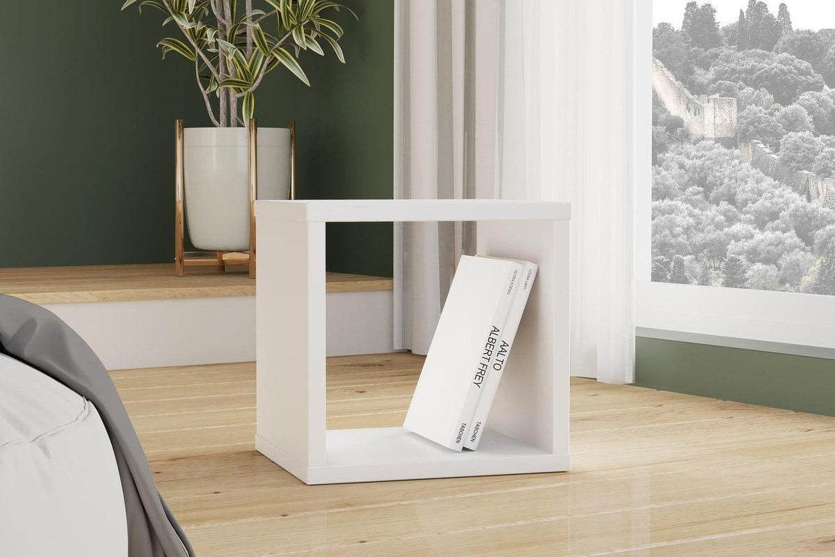 Mauro Singular Storage Unit In White High Gloss/White