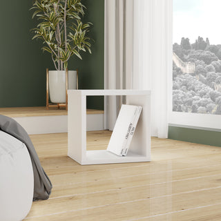 Mauro Singular Storage Unit In White High Gloss/White