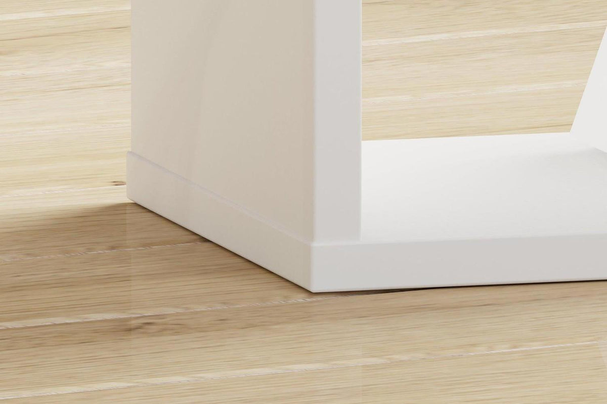 Mauro Singular Storage Unit In White High Gloss/White